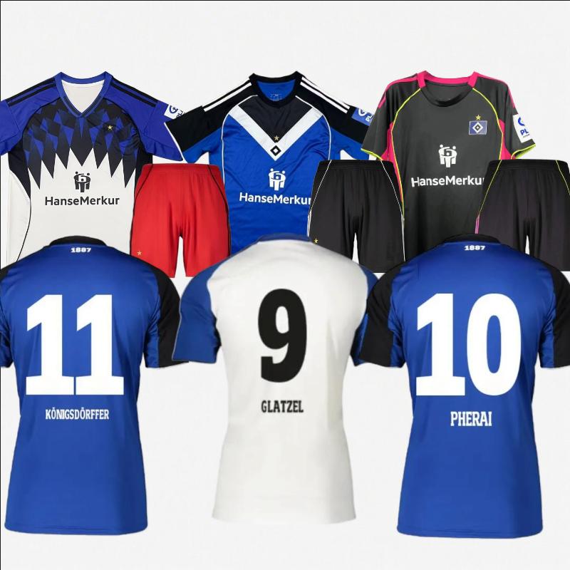 25 26 HamburgS kids soccer jerseys Vieira 2025 26 home away 3rd kid Jersey Lokonga GLATZE KONIGSDORFFER Vuskovic Capaldo 18 20 22 24 26 28 fans kids Football Shirts kit