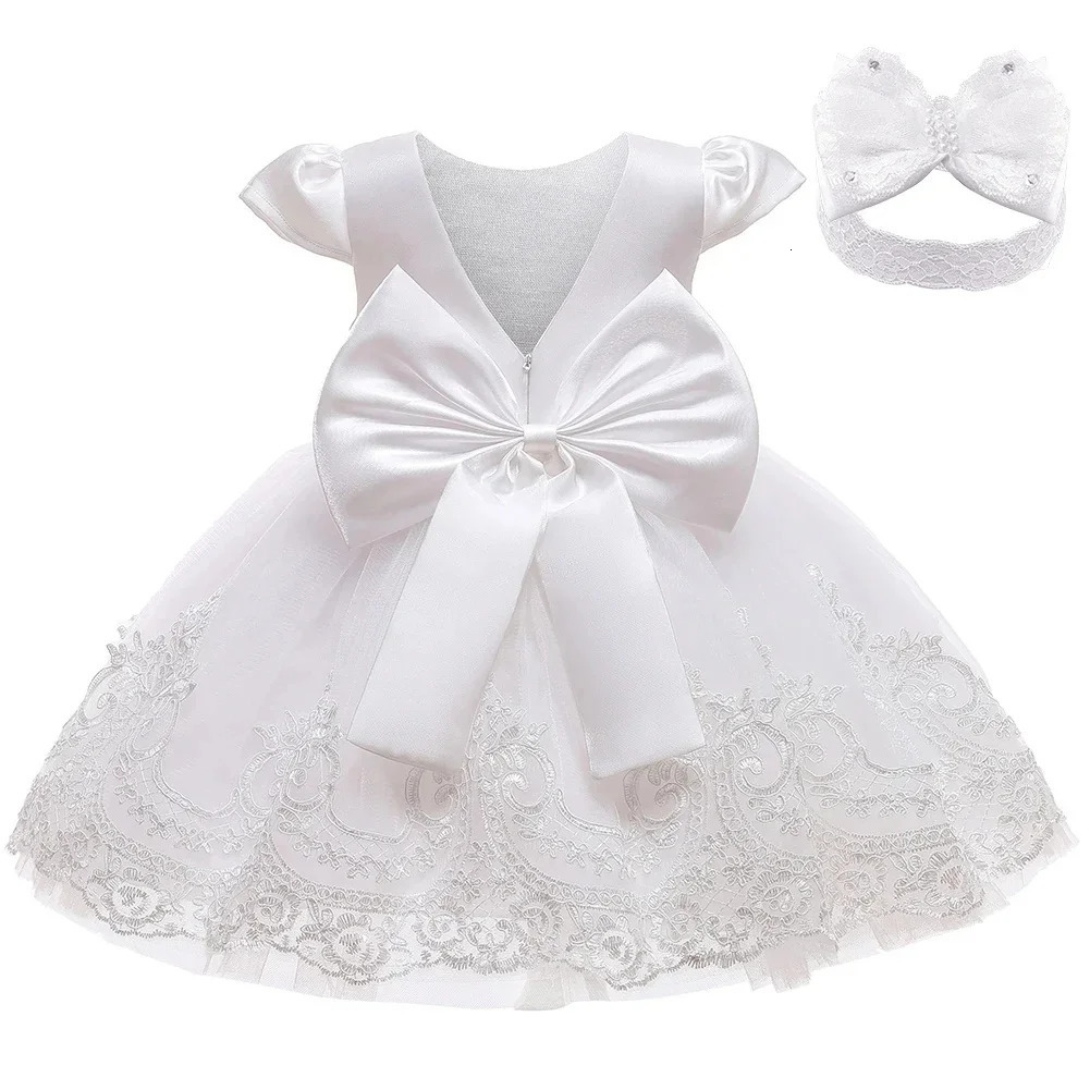Toddler Girl Princess Dress Elegant Party Dresses For Girls Baby Lace Wedding Dress Baptismal Costume Backless Children Dresses 251023