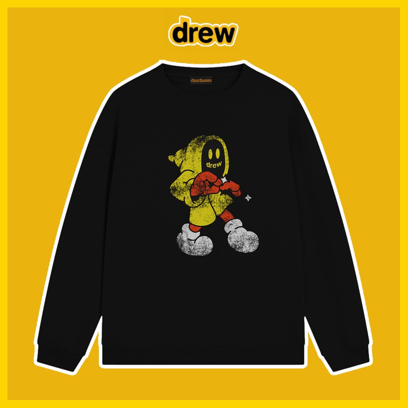 Drew House Smiley Face cartoon devil Good Sweatshirts