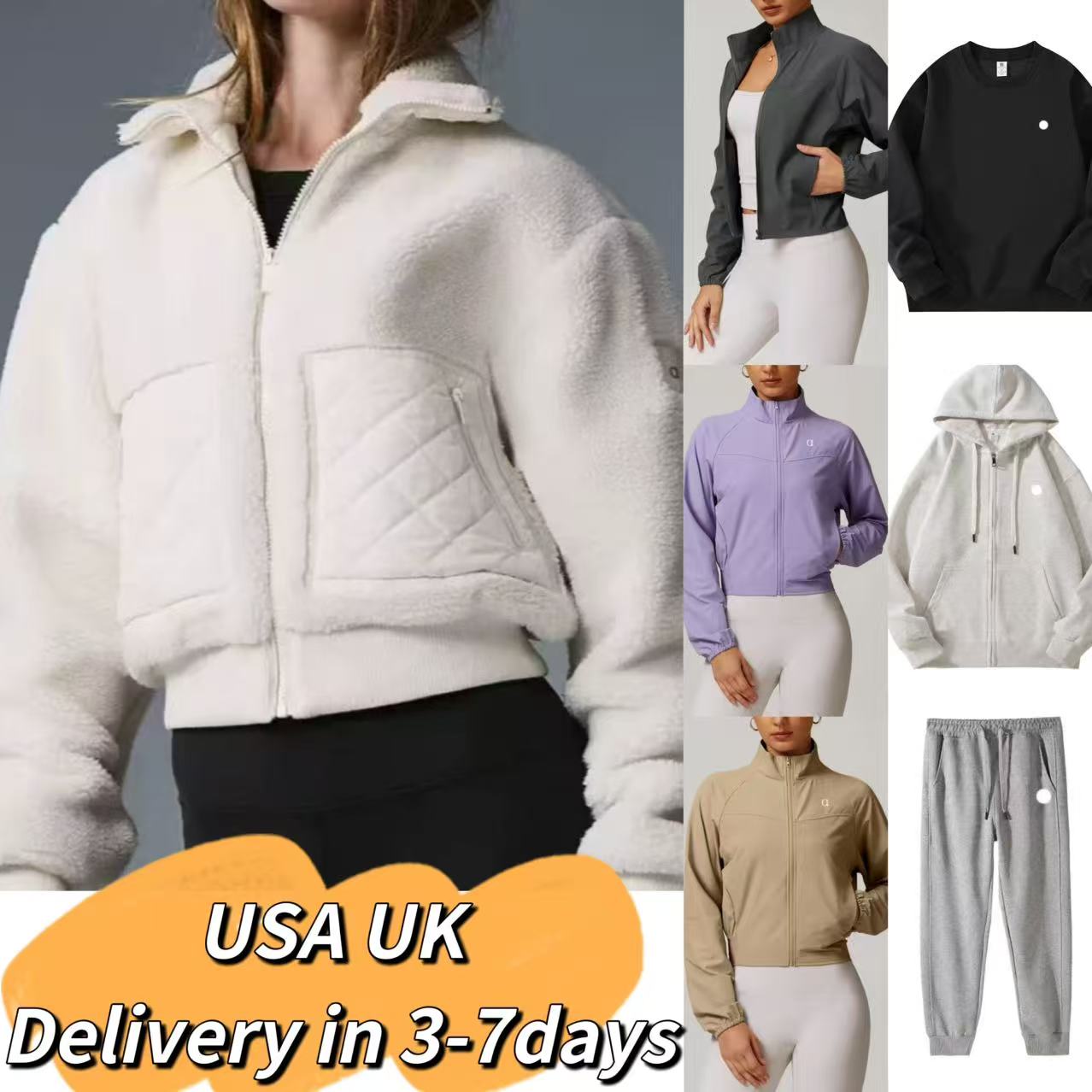 Autumn Winter jacket fleece shearling jacket Lamb Wool Narcos Jacket Emerging Designer Stand Collar Patchwork Zipper Women's Thickened Warm Loose Kendou Style