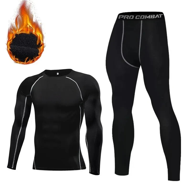 Winter Thermal Underwear For Men Keep Warm Long Johns Base Layer Sports Fitness leggings Tight undershirts 251024