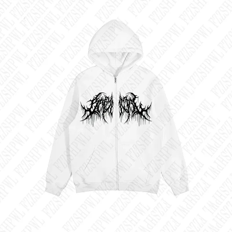 Y2K hoodie men clothes with graphic prints hip hop style gothic long sleeves winter high street 251023