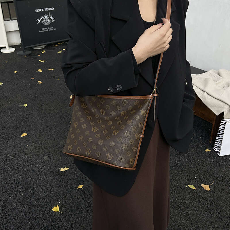 New Designer Bag for Women Fashion Womens Shoulder Bucket Bags New Pattern Printed Ladies Underarm Shoulder Crossbody Bag