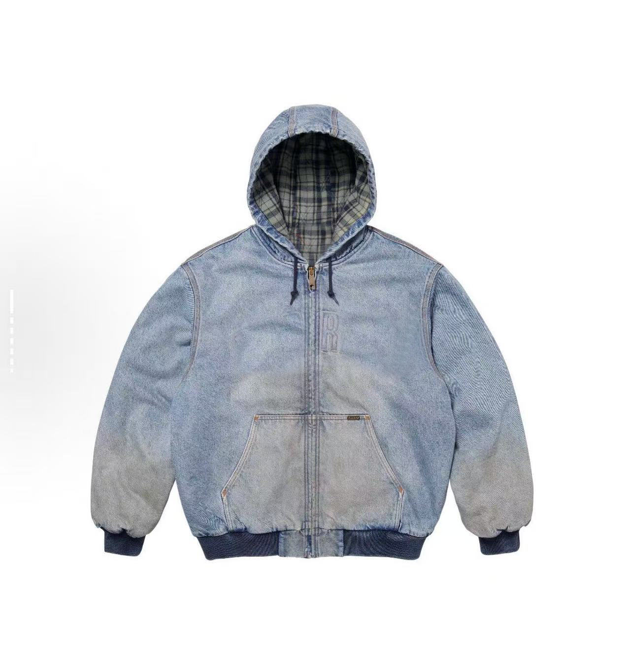 Mens Hoodies Jacket Full Zip Up Jackets Men Women WEEK1 Reflective Hooded work jacket Sweatshirts For Male Colors Womens Clothing