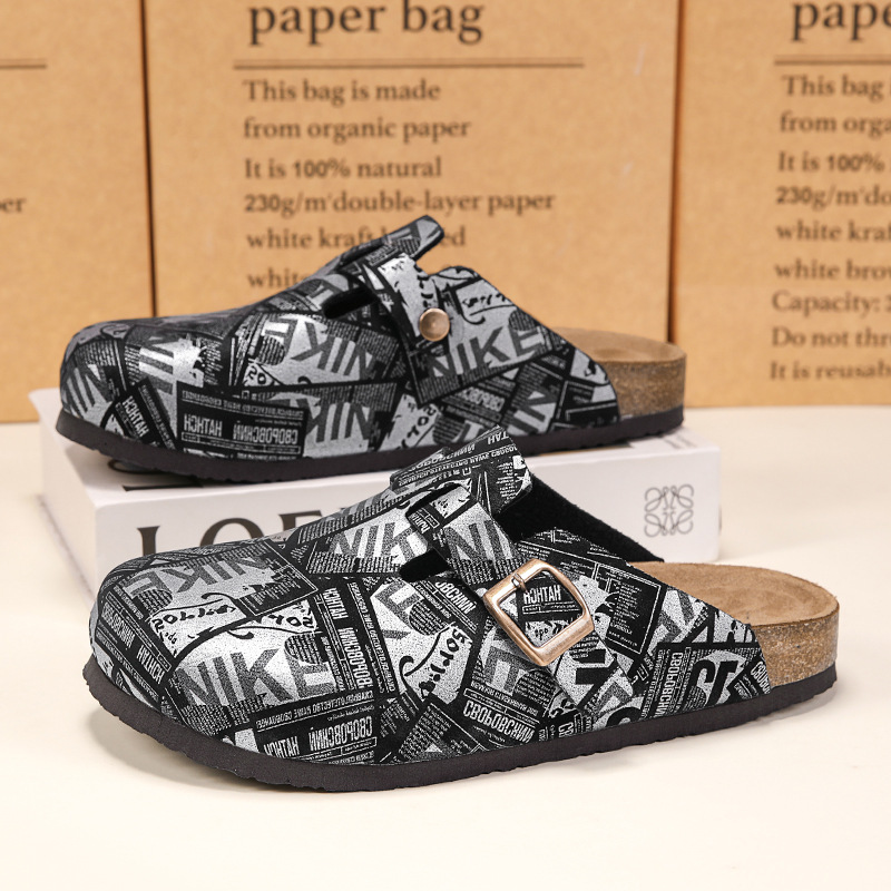 Designer shoes 2025 new autumn fashion slippers classic home and outdoor cork shoes for men and woman size 36-45