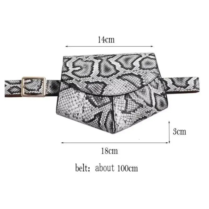 Fashionable Small Waist Bag Versatile Women Delicate Snake Skin Decorative Saddle Fashionable Sweater Belt Trendy Wholesale 251023