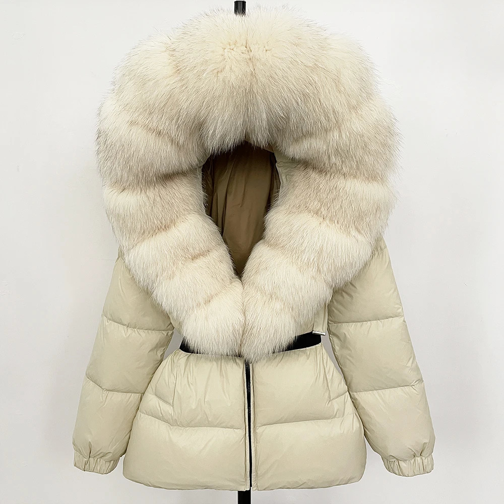 OFTBUY Winter Clothing Puffer Jacket Women Fox Fur Hooded Thick Warm 90 White Duck Down Coat Female Parkas Waterproof 251020