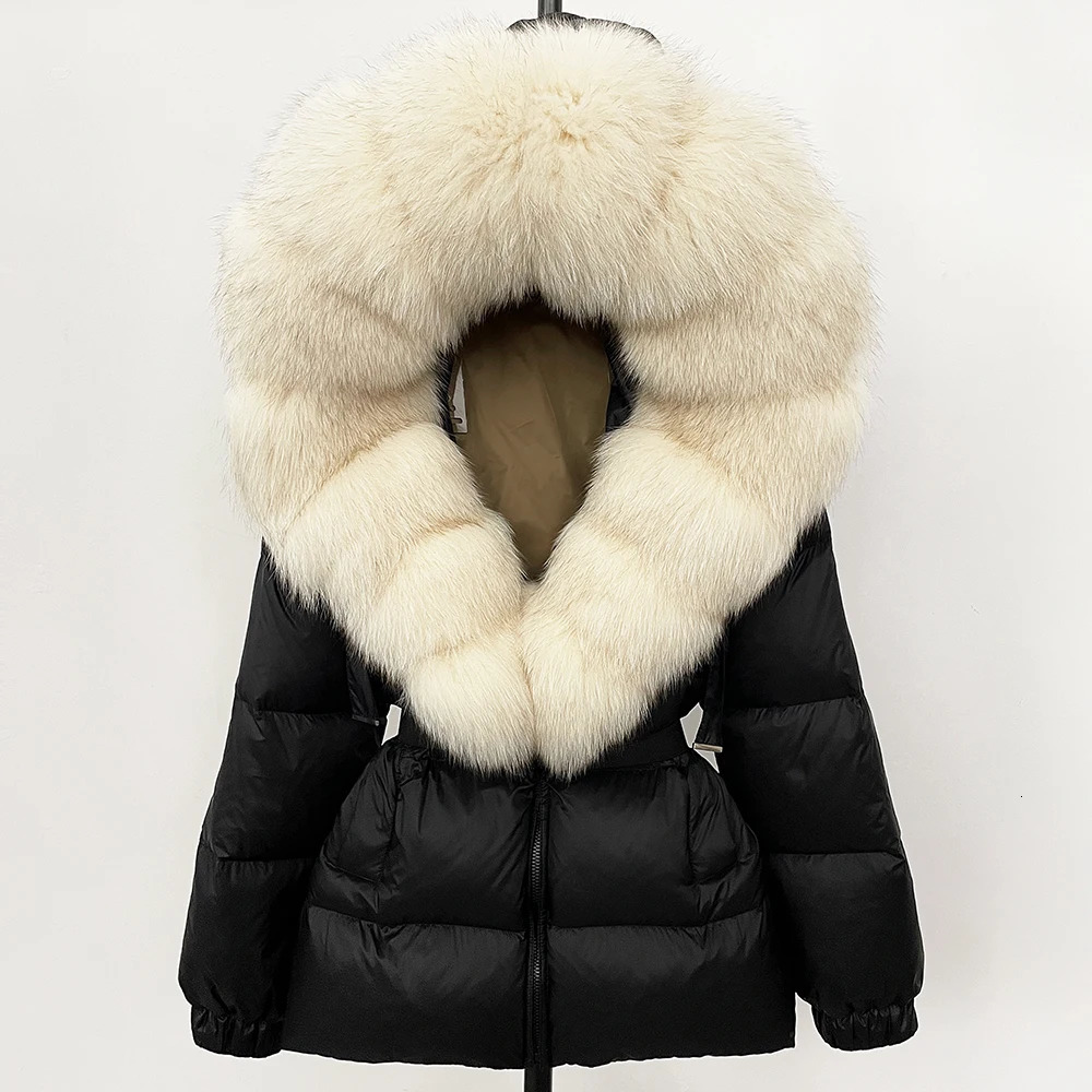 OFTBUY Winter Clothing Puffer Jacket Women Fox Fur Hooded Thick Warm 90 White Duck Down Coat Female Parkas Waterproof 251020