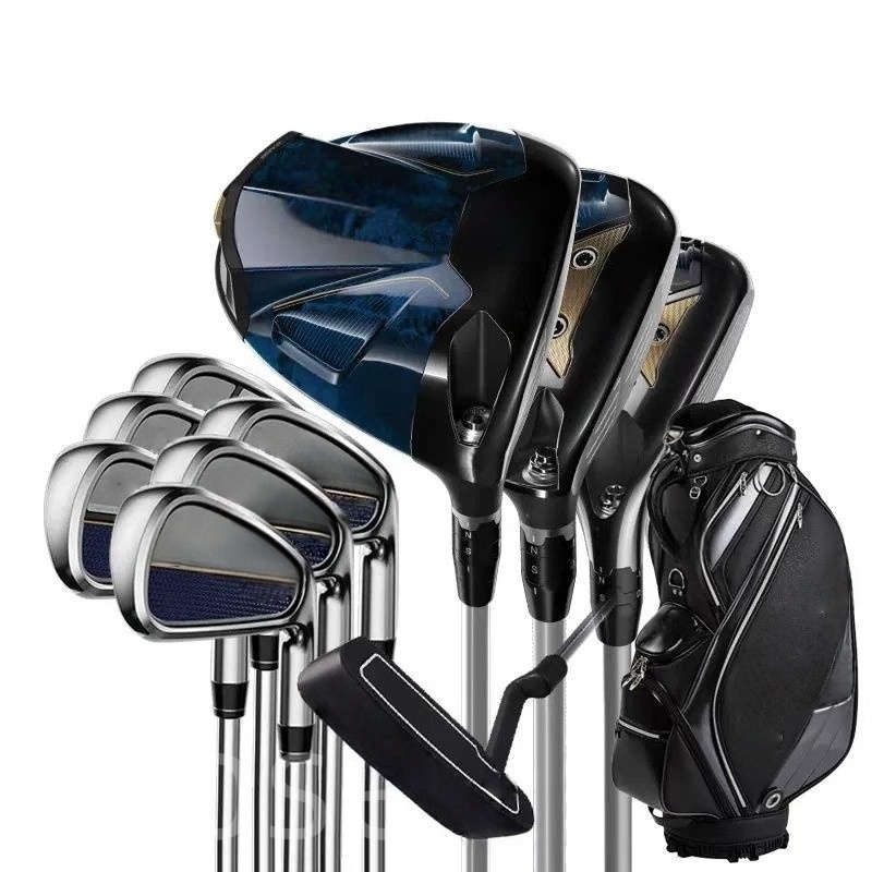 Men's Standard Complete Golf Club Set High Forgiveness Extra Long Distance Fairway Rough Applicable Low Gravity Anti Slip Comfort Grips For Beginners Intermediate