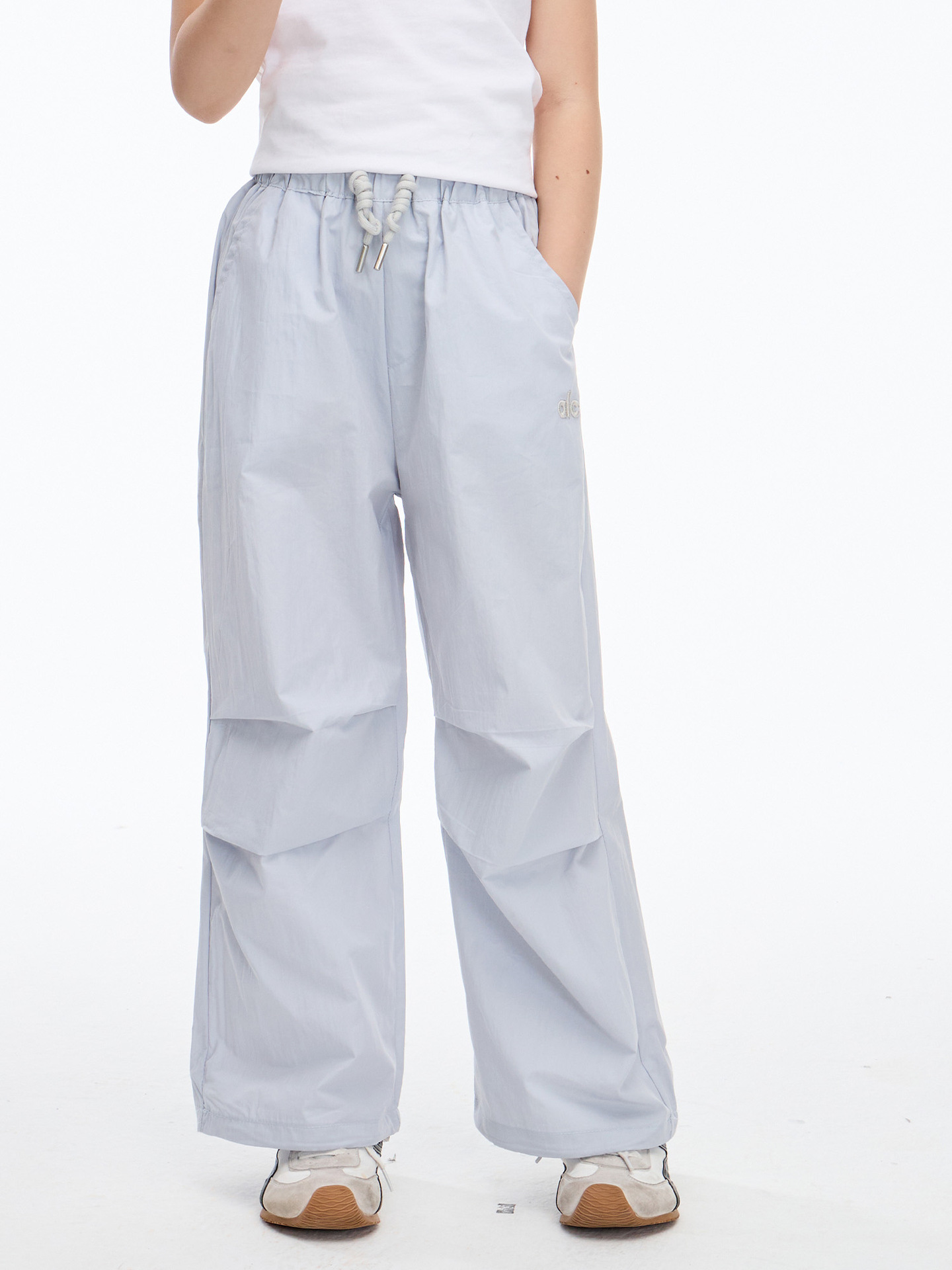 Designer Kids Pants Girls Quick-Dry Cooling Cargo Pants, 2025 Summer Lightweight Wide-Leg Joggers for Children