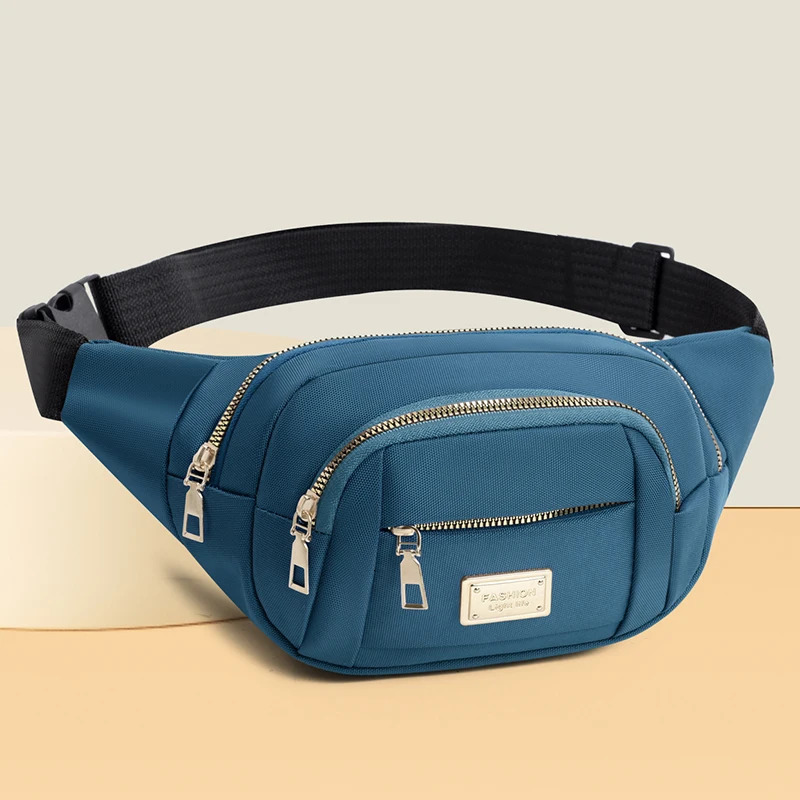Womens waist bag adjustable shoulder strap zipper closure casual crossbody bag chest bag multifunctional 251023