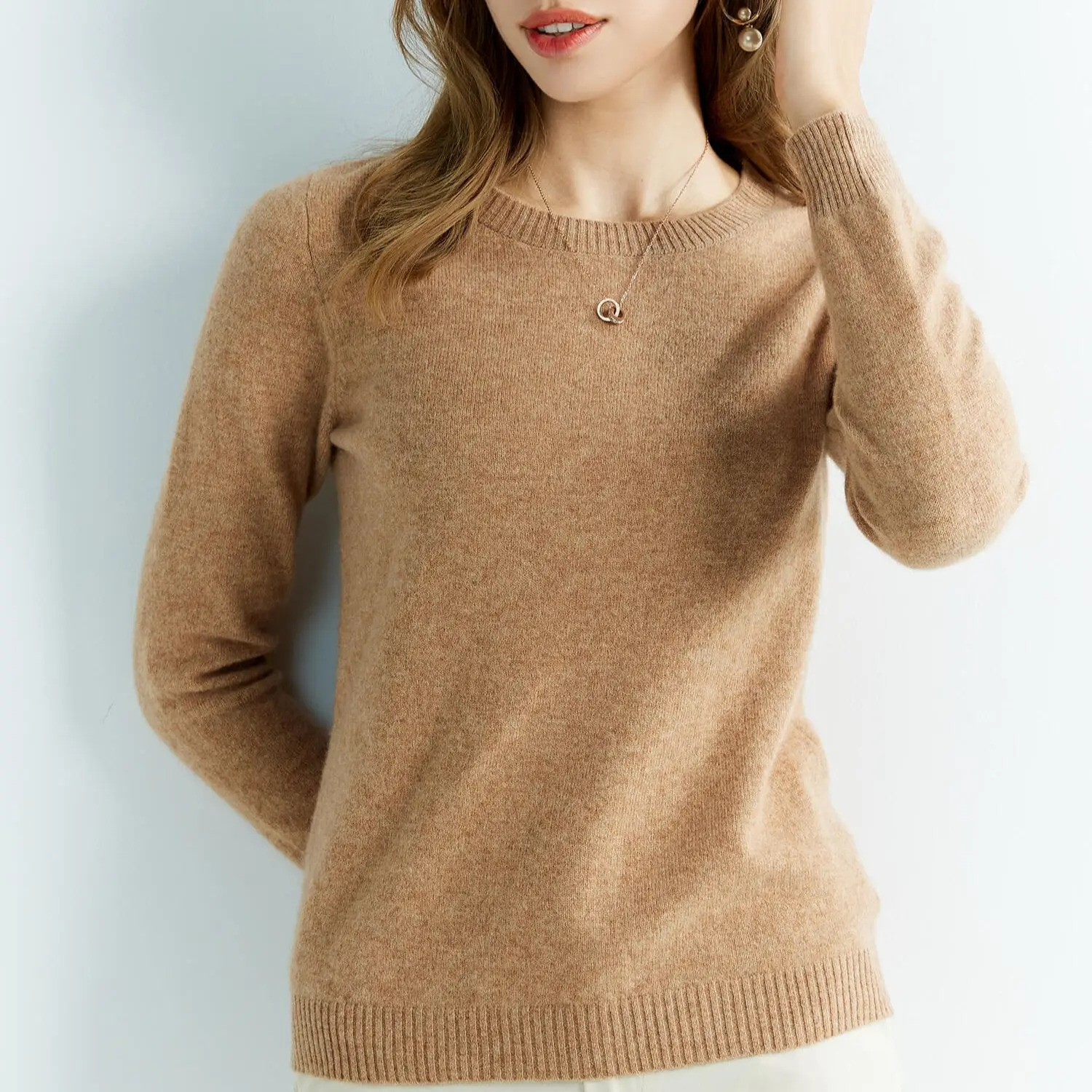 Knitwears Wool Sweaters 100 Merino Wool Knitted Cashmere Sweater Women Spring ONeck Knit Pullovers Jumpers Clothing Top Female 251023