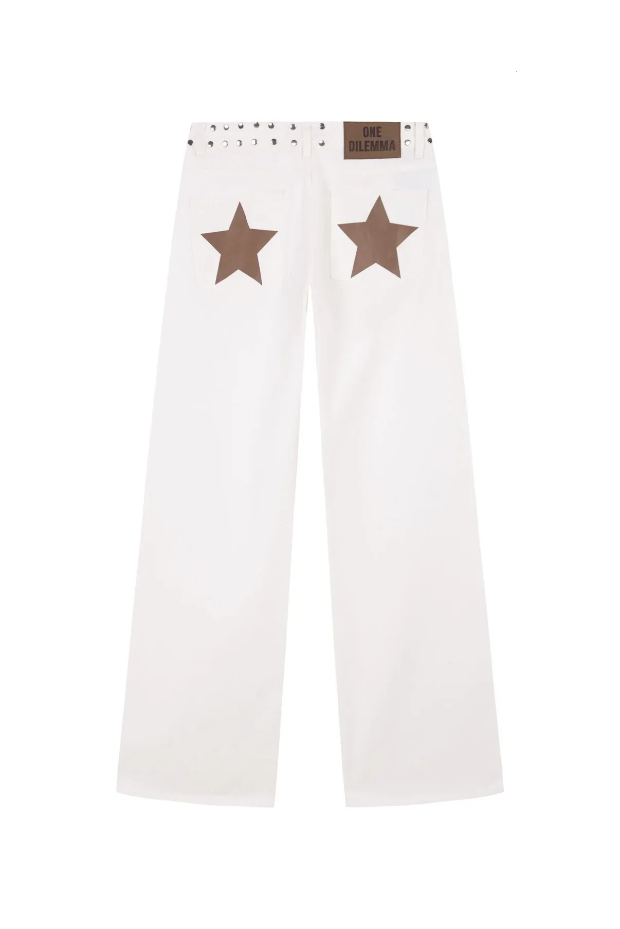 Dilemma Womens Jeans Y2K Stylish Star Graphics Hip Hop High Street Baggy Jeans Retro Harajuku Unisex Straight Through Jeans 251023