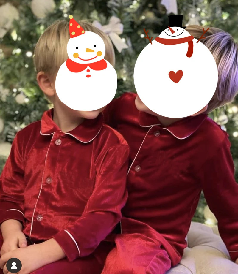 Mudbala Kids Baby Boys Sibling Matching Outfits Red Velvet Santa Pajamas Set Winter Baby Girls Lace Christmas Pyjamas 251023