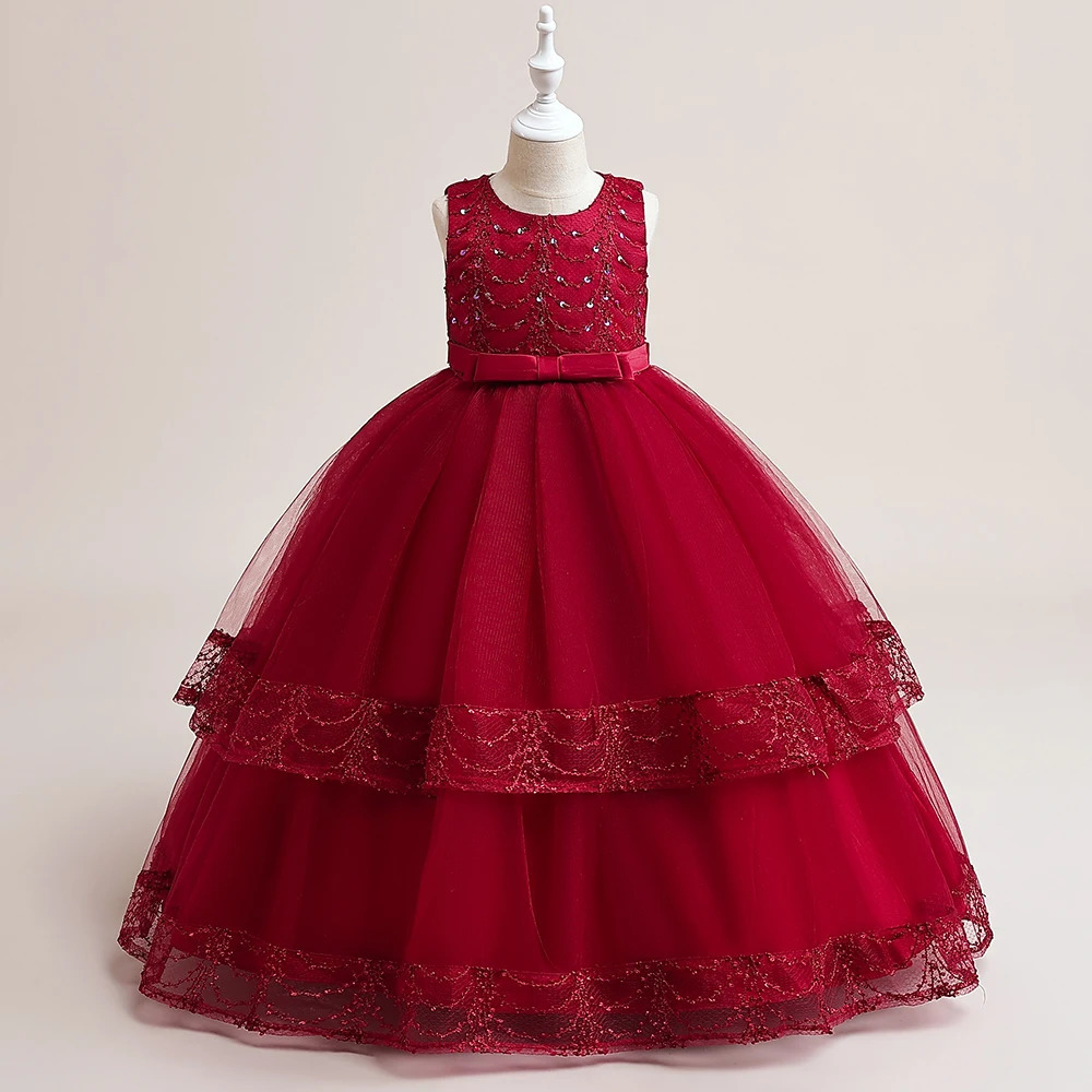 Teens White Bridesmaid Dresses For Girls Children Clothes Elegant Kids Girl Wedding Party Dress First Communion Evening Vestidos 251023