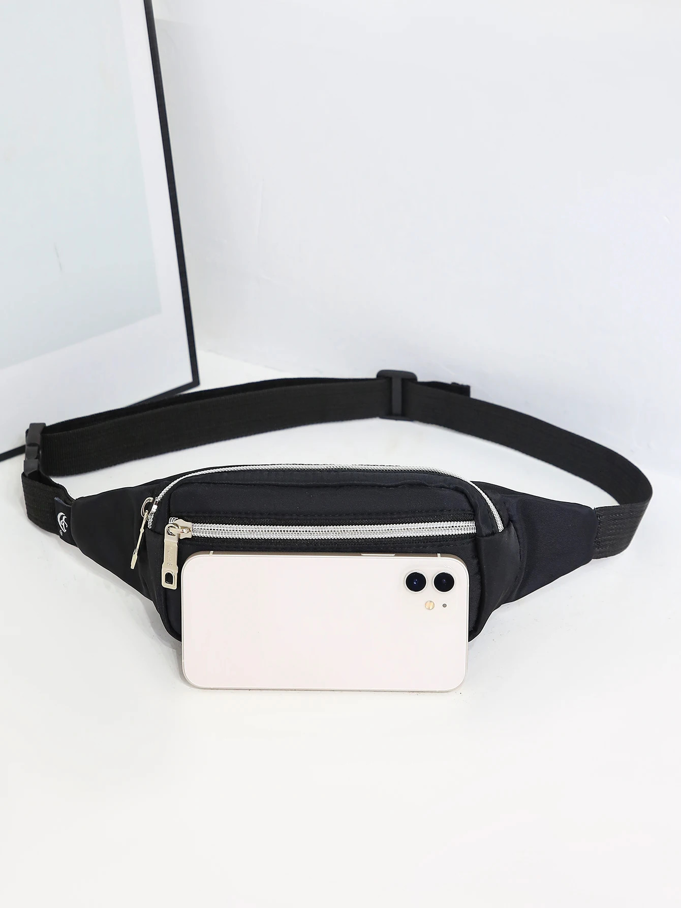 Fashion Men Women Waist Bag Casual Fanny Pack Purse Large Phone Belt Bag Pouch Canvas Outdoor Travel Phone Bag Banana Hip Bags 251023