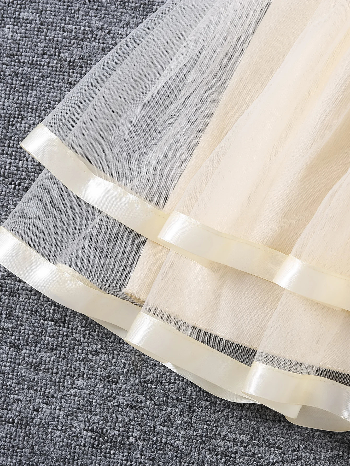 Girls summer highend beaded embroidery cake gauze skirt Fashion Princess dress gauze skirt 251023