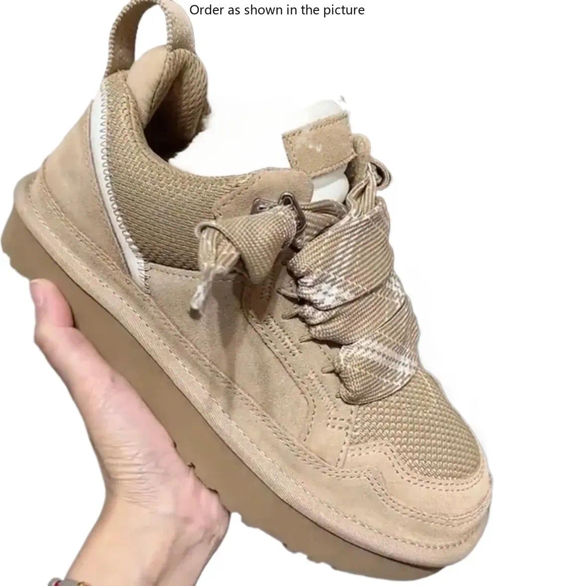 Free shipping Designer Tazz Tasman Lowmel Sand Trainer platform boot Australia snow boots women ankle booties sheepskin mens womens winter shoes 2025 new