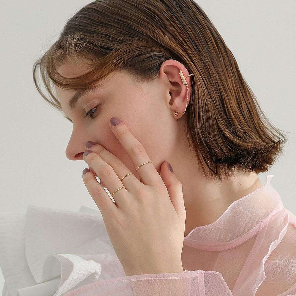 1mm 14K Filled Rings for Women Girls Thin Gold Ring Dainty Cute Stacking Stackable Thumb Pinky Band Non Tarnish Comfort Fit Size 4 to 11 1PC/2PCS/3PCS