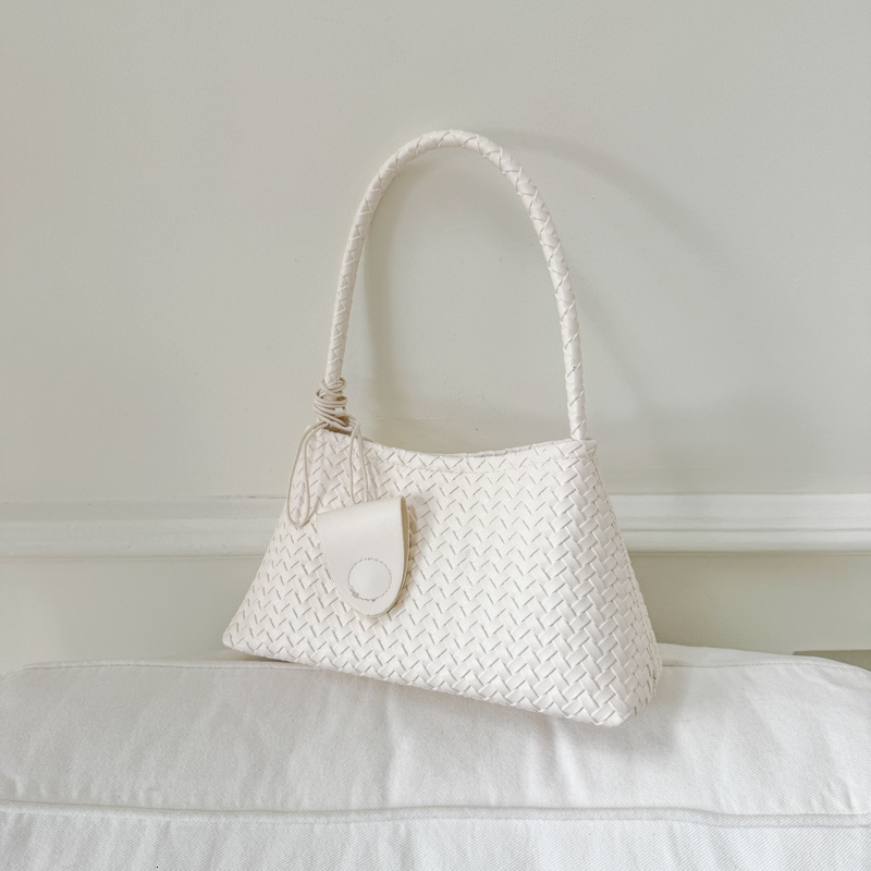 Luxury Brand Designer Bag High-Quality Textured Light Luxury Woven Pattern Underarm Bag For Women 2025 New Baguette Bag Casual Commuter Shoulder Handb