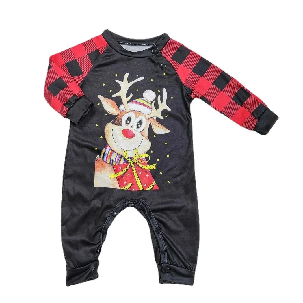 Family Metching Pajamas Christmas Parentchild Outfits Printed Home Wear Pajama Sets Baby Jumpsuits Pet Dog Clothes 251023