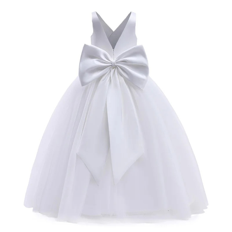 Summer Elegant Teenage Girls Evening Party Formal Prom Long Gown Kids Backless Birthday Wedding Princess Dress for Girls 514Yrs 251023