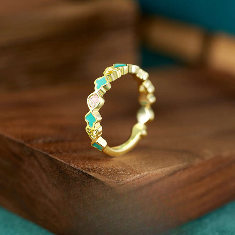 New Style Silver for Women, Niche High-end Fashion, Elegant Ancient Costume Cold Enamel Chinese-style Ring