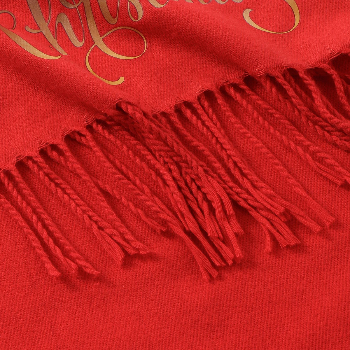 Christmas Red Printed Cashmere Scarf Pashmina Tassel Scarves Neck Protection Deer Elk Printed Wrap Gift Long Shawl 18330cm 251024