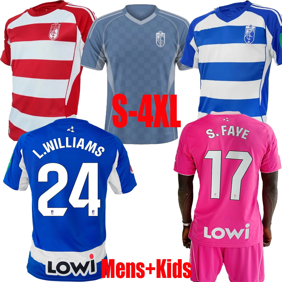25 26 Granada CF Soccer Jerseys STOICHKOV L.WILLIAMS BOYE M.TRIGUEROS 2025 2026 WEISSMAN HONGLA INSUA RUIZ LAMA RODELAS Retro 1997 2005 Football Shirt