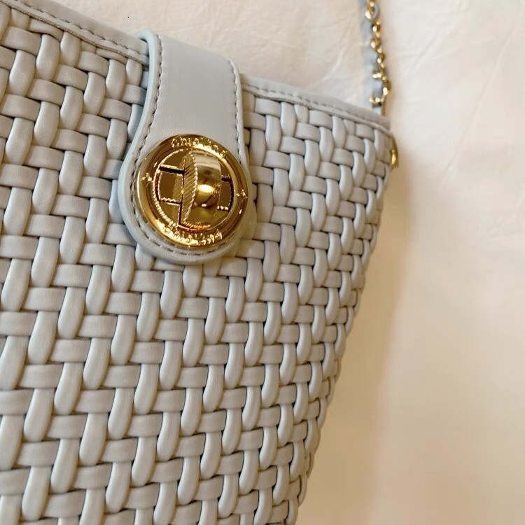 Luxury Brand Designer Bag Nanfeng Chio2nd Mist Moon Dream Weaving Bucket Bag For Women 2025 Super Popular Woven Bag Chain Shoulder Crossbody Small Bag