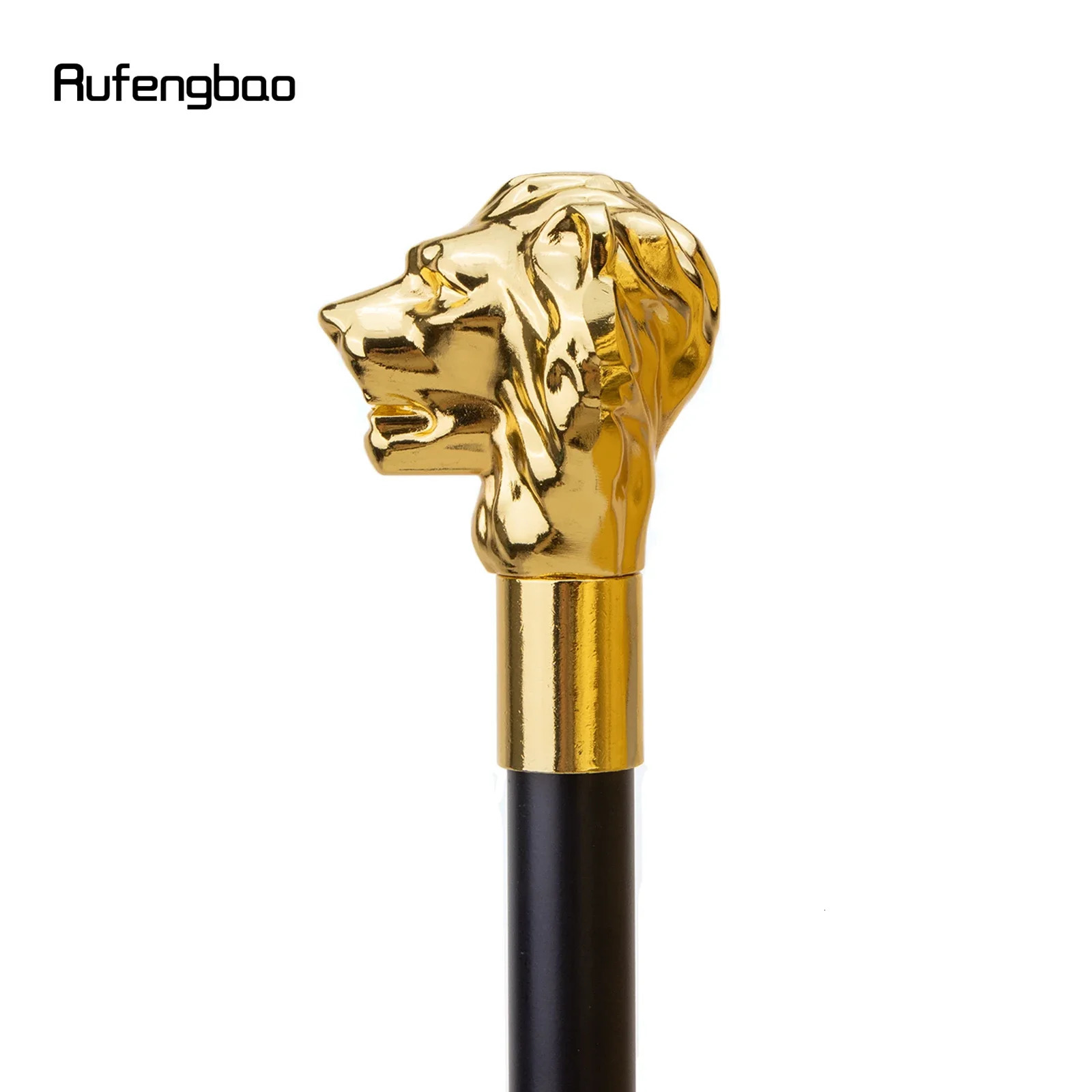Gold Lion Head Handle Fashion Walking Stick for Party Decorative Walking Cane Elegant Crosier Knob Walking Stick 93cm 251022 - view 4