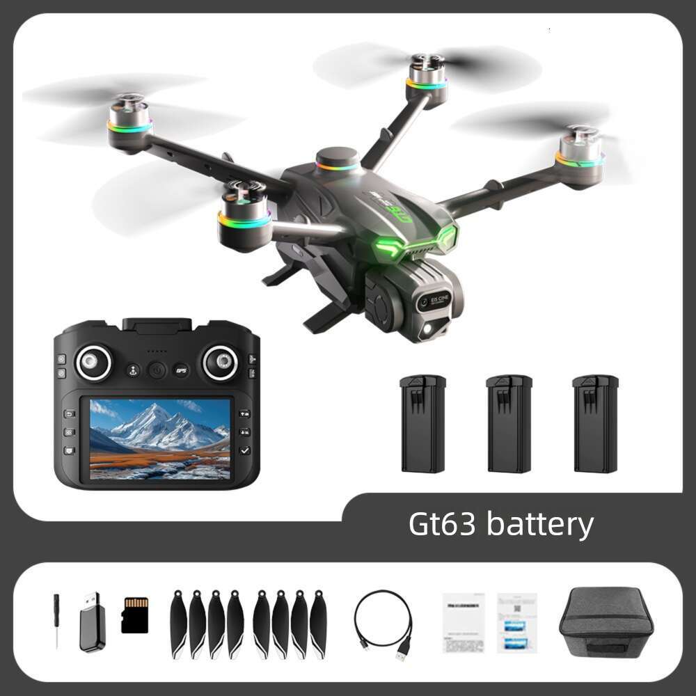 GT Drone With Screen Brushless Motor HD Aerial Photography GPS Intelligent Positioning Remote Control Aircraft