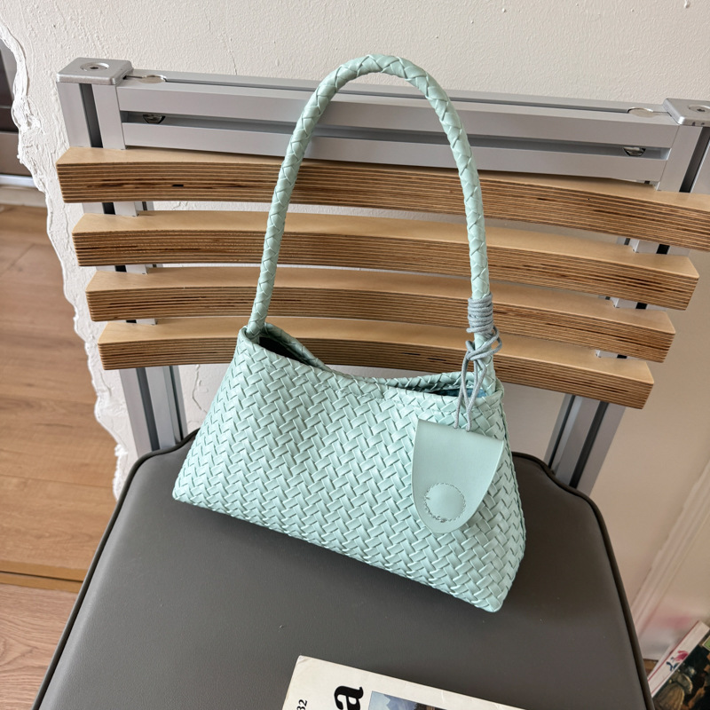 Luxury Brand Designer Bag High-Quality Textured Light Luxury Woven Pattern Underarm Bag For Women 2025 New Baguette Bag Casual Commuter Shoulder Handb