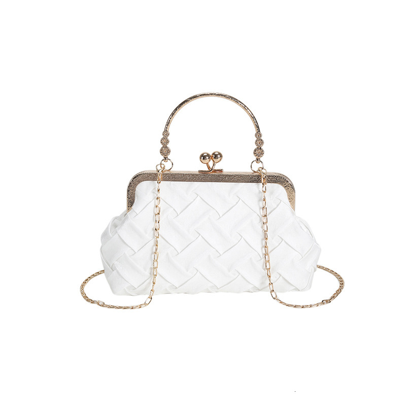 Luxury Brand Designer Bag Fashion Chain Bag For Women 2023 Spring New Casual Simple Single Shoulder Shell Bag Woven Crossbody Bag Women's Bag