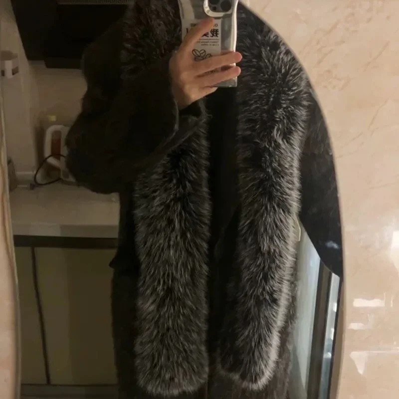 Faux Fox Fur Scarf Women Men Winter Warm Thickened Lengthened Long Scarf Neck Fur Collar Dress Cape Sexy Party Dress Shawls 251024