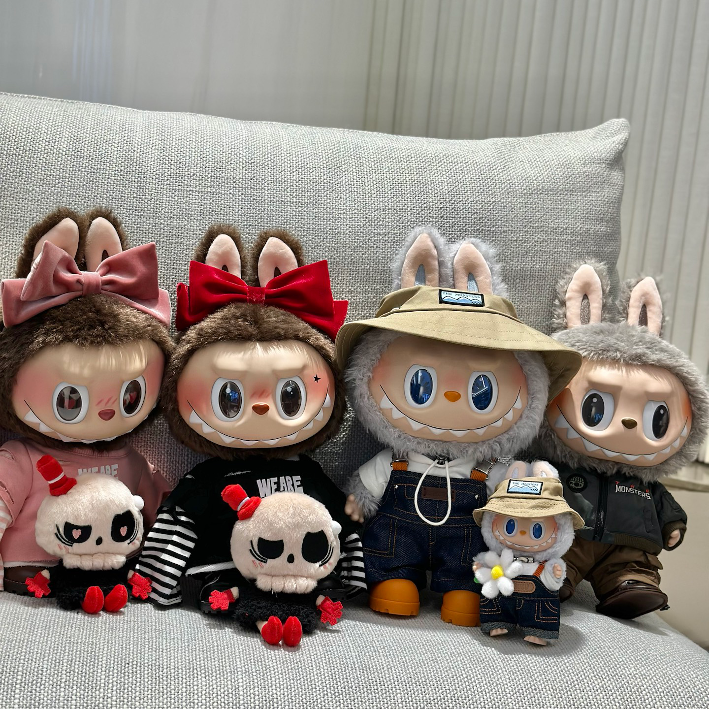 High Quality 38Cm Big Labubu Vans Vinyl Plush Doll Series Cute Dress Be Latte Jump For Joy Time To Chill Let's Checkmate Valentine's Day Lim