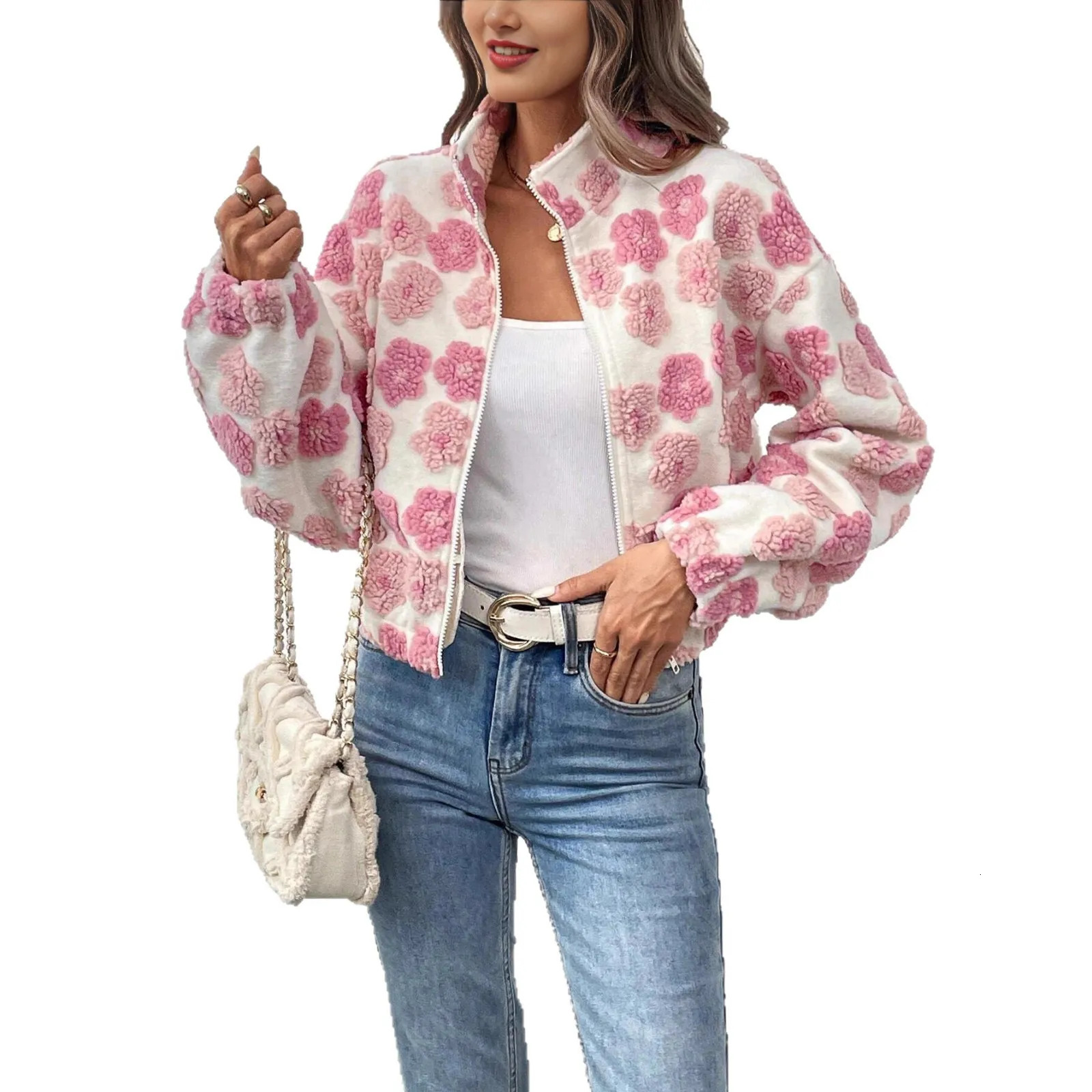 Autumn Winter Suede Jacket for Women Short Zipper Temperament Commuting Casual Versatile 251020