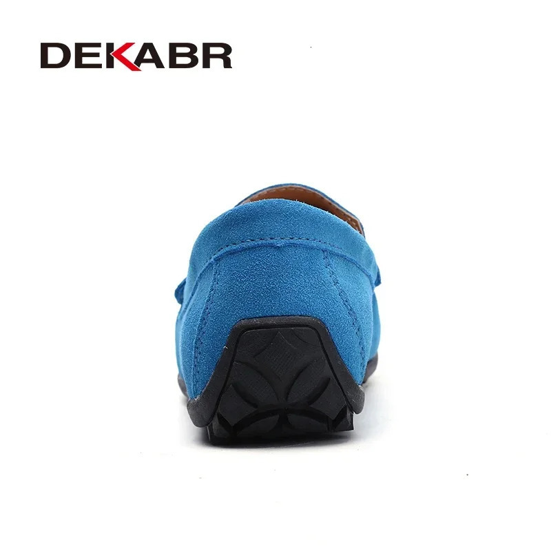 DEKABR Fashion Summer Style Soft Loafers Genuine Leather High Quality Flat Casual Shoes Breathable Men Flats Driving Shoes 251023