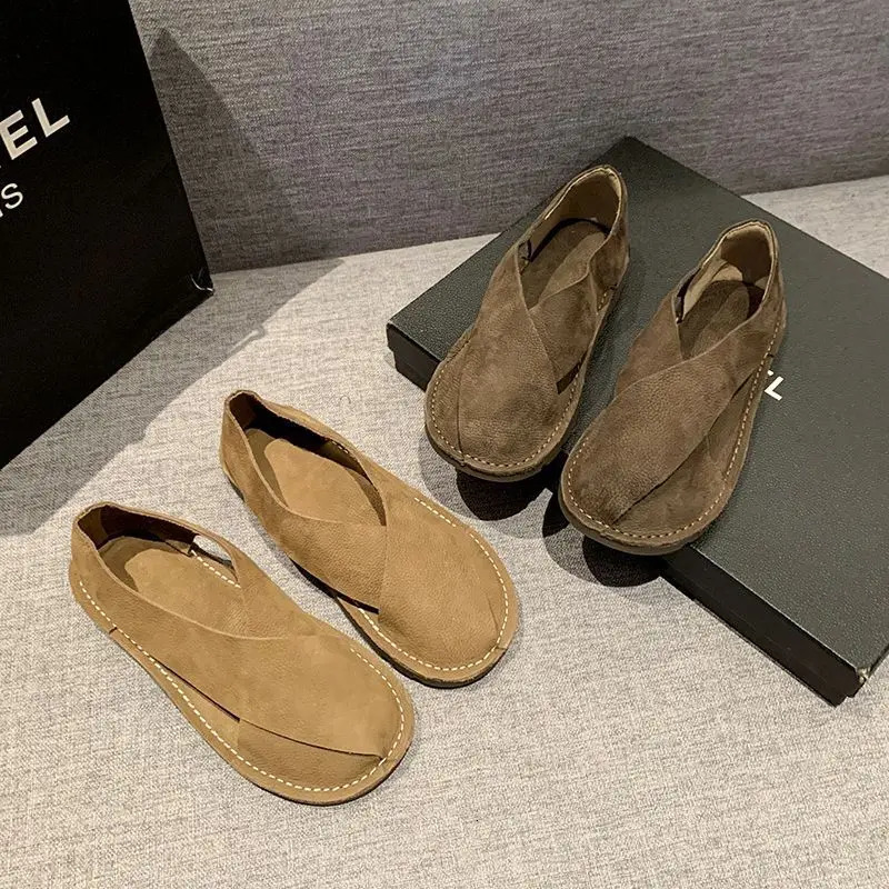 Summer Spring Women Shoes Sandals Flat Low Heel Sneakers Casual Gladiator Barefoot Loafers Slipon Comfortable on Promotion 251023