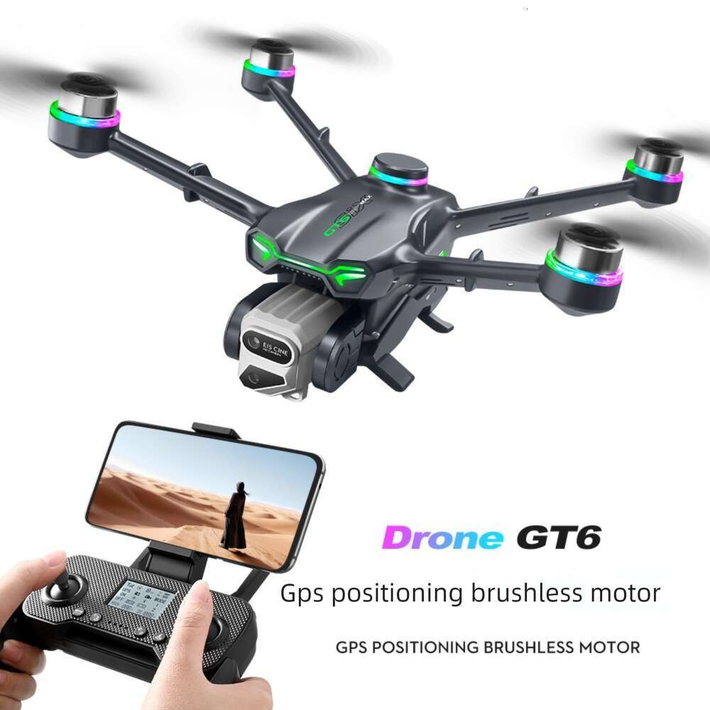 New Product GT Drone GPS Positioning Return G Image Transmission Brushless Optical Flow Obstacle Avoidance Remote Control Aircraft