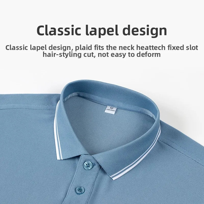 Top Quality Breathable Fabric Men Polo Shirt er Fashion Casual Business Solid Color Tops Slim Long Sleeve Tops 251020