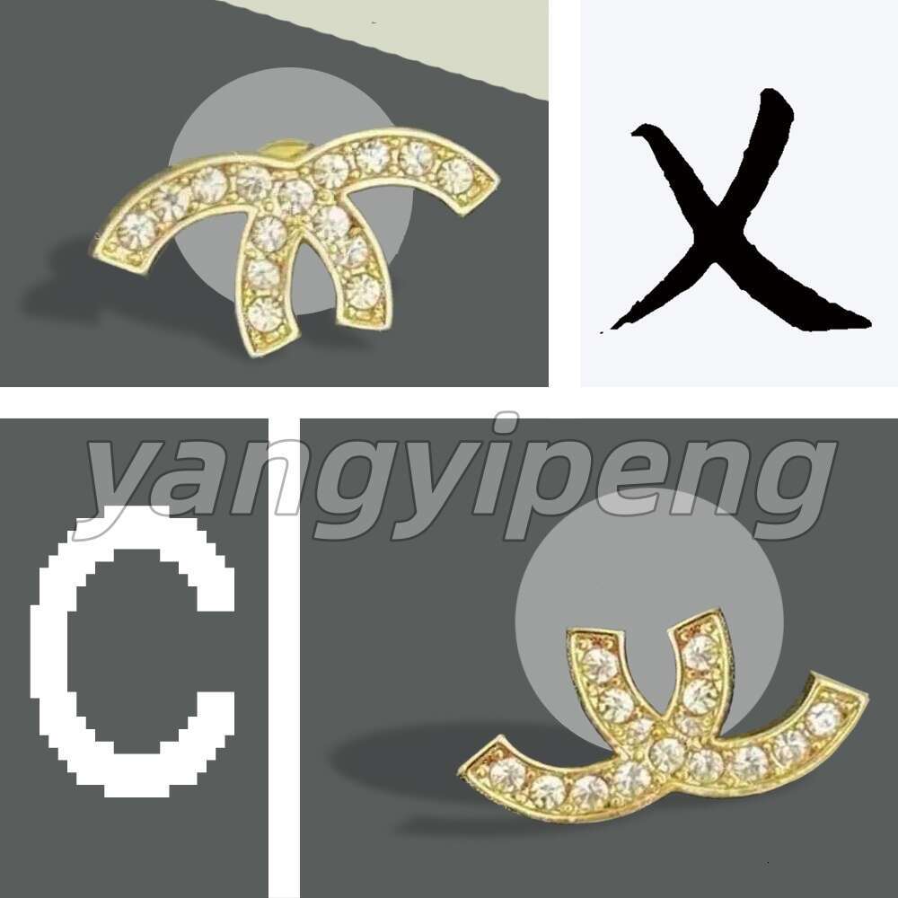 Luxury earrings YYP-TC Family Luxury Heart-Shaped Earrings woman designer earring multi colors c letter women dia Wedding Gifts jewelry No.01