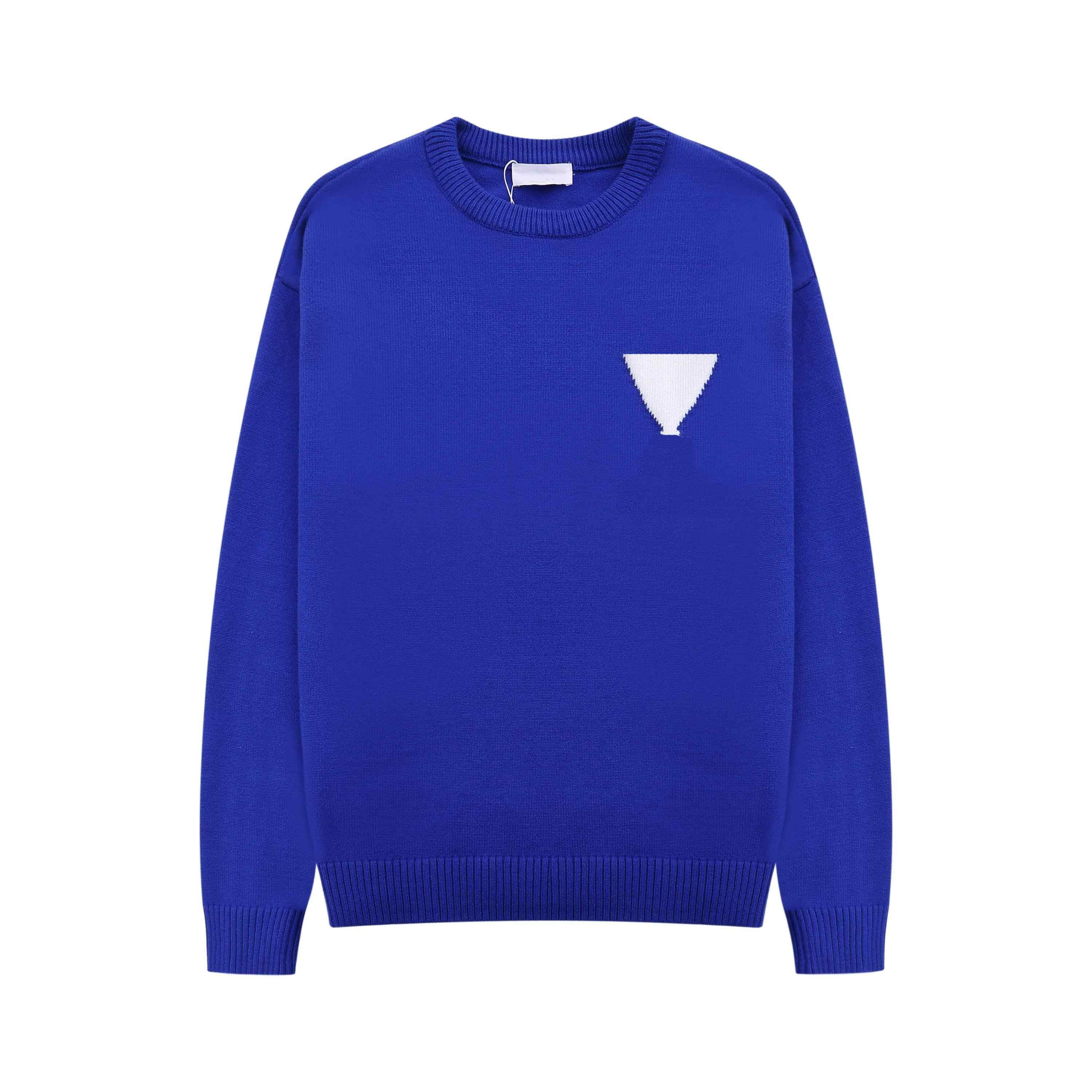 Fashion men's and women's wear designer shirt sweater embroidered heart solid color big love crewneck long sleeve knitted pullover UK French