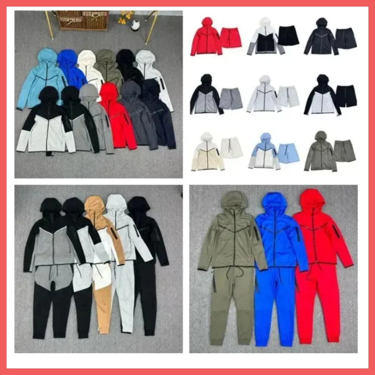 tech hoodie tracksuit men woman tech fleece pant tracksuit men sports jogger trousers designer men's jacket hoodie sports wind breaker multicolor