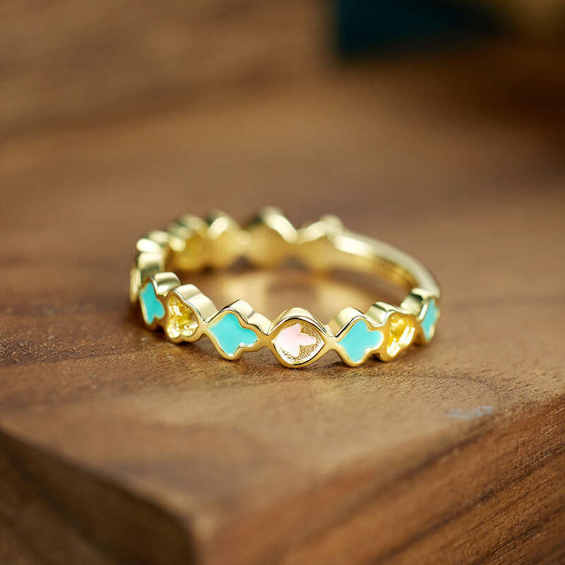 New Style Silver for Women, Niche High-end Fashion, Elegant Ancient Costume Cold Enamel Chinese-style Ring