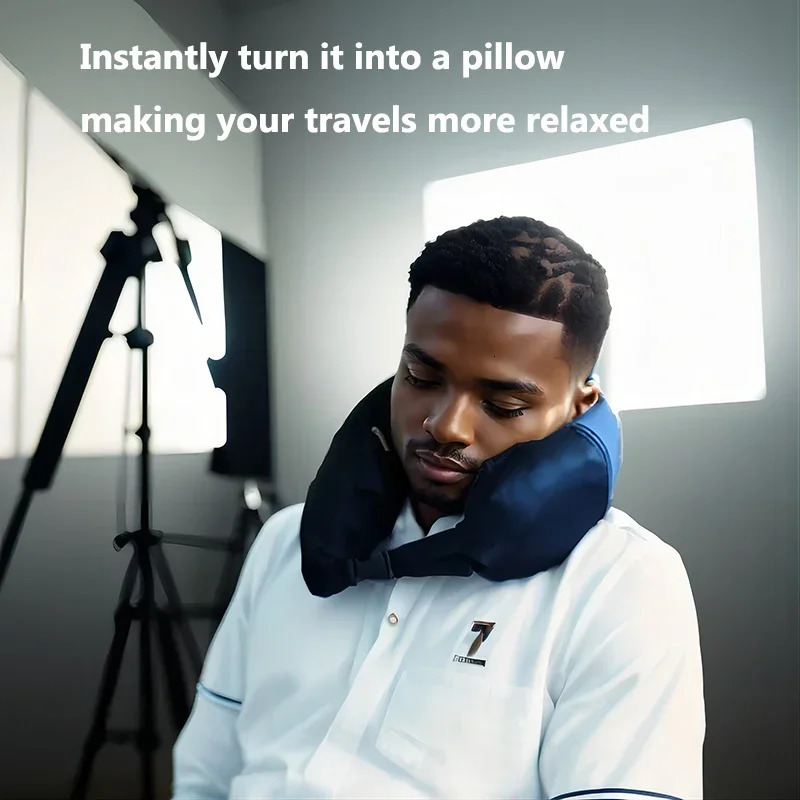 Multifunctional Neck Pillow Crossbody Bag Unisex Student Travel Pack Convenient SpaceSaving 251018