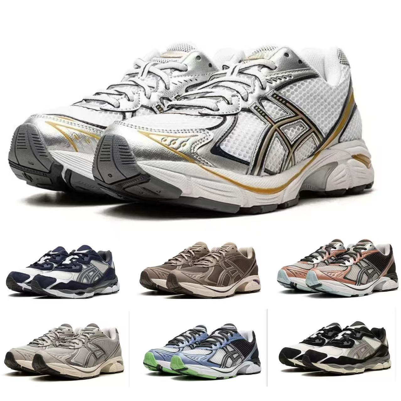 Toq quality running shoes for mens womens sneakers graphite grey black purple gold sliver green men designer shoes tiger nyc asicskayano 14 multicolour runner 36-45