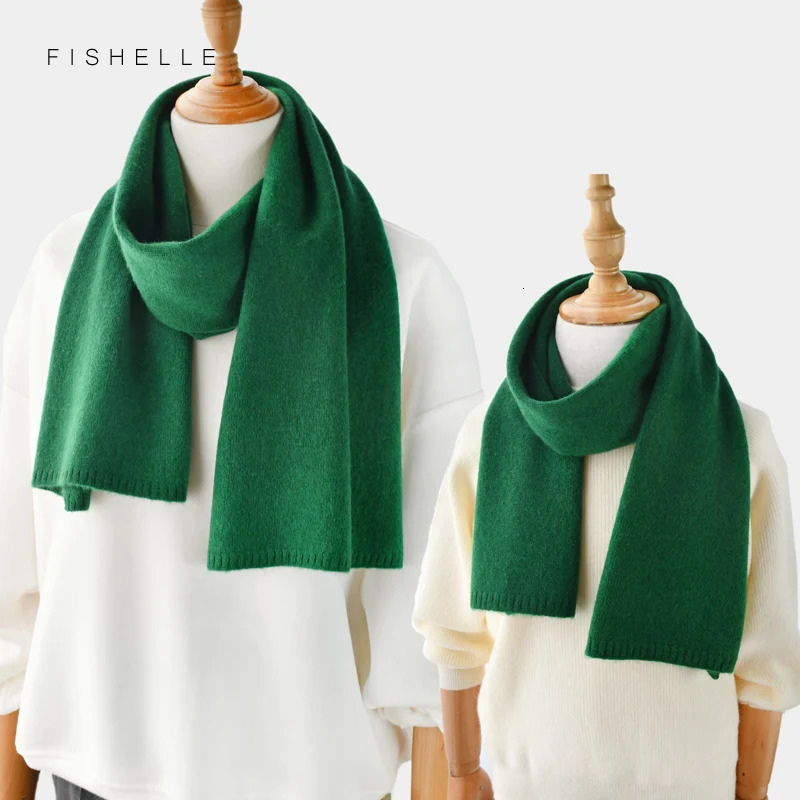 wool scarf women and men solid color winter warm knitted short thin scarves ladies adults scarf s Christmas year gift 251024