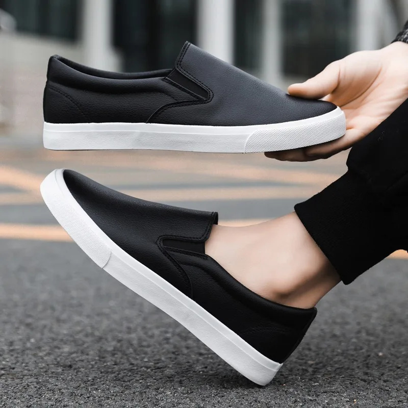 Man Shoes Leather Casual Shoe Soft Sole Driving Shoes Mens Small Leather Shoes Comfort Slipon Loafers Big Size48 251023