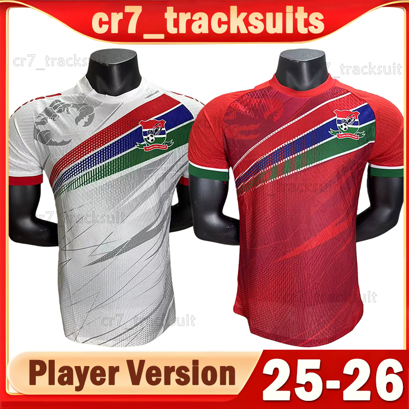 25 26 Gambia national football team Soccer Jerseys BARROW SIDIBEH MINTEH 2025 2026 ADAMS FADERA CEESAY Football Shirts SOWE CEESAY GAYE Player Version Men Uniforms